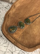 The San Saba Lariat Necklace, 3-Necklaces-Calli Co., Turquoise and Silver Jewelry, Native American Handmade, Zuni Tribe, Navajo Tribe, Brock Texas