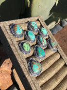 The Geneva Turquoise Rings-Rings-Calli Co., Turquoise and Silver Jewelry, Native American Handmade, Zuni Tribe, Navajo Tribe, Brock Texas