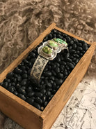 The La Grange Row Cuff-Bracelets & Cuffs-Calli Co., Turquoise and Silver Jewelry, Native American Handmade, Zuni Tribe, Navajo Tribe, Brock Texas