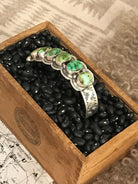 The La Grange Row Cuff-Bracelets & Cuffs-Calli Co., Turquoise and Silver Jewelry, Native American Handmade, Zuni Tribe, Navajo Tribe, Brock Texas