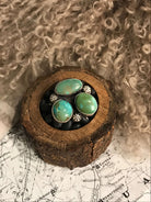 The Amarillo Ring, Sz 8-Rings-Calli Co., Turquoise and Silver Jewelry, Native American Handmade, Zuni Tribe, Navajo Tribe, Brock Texas