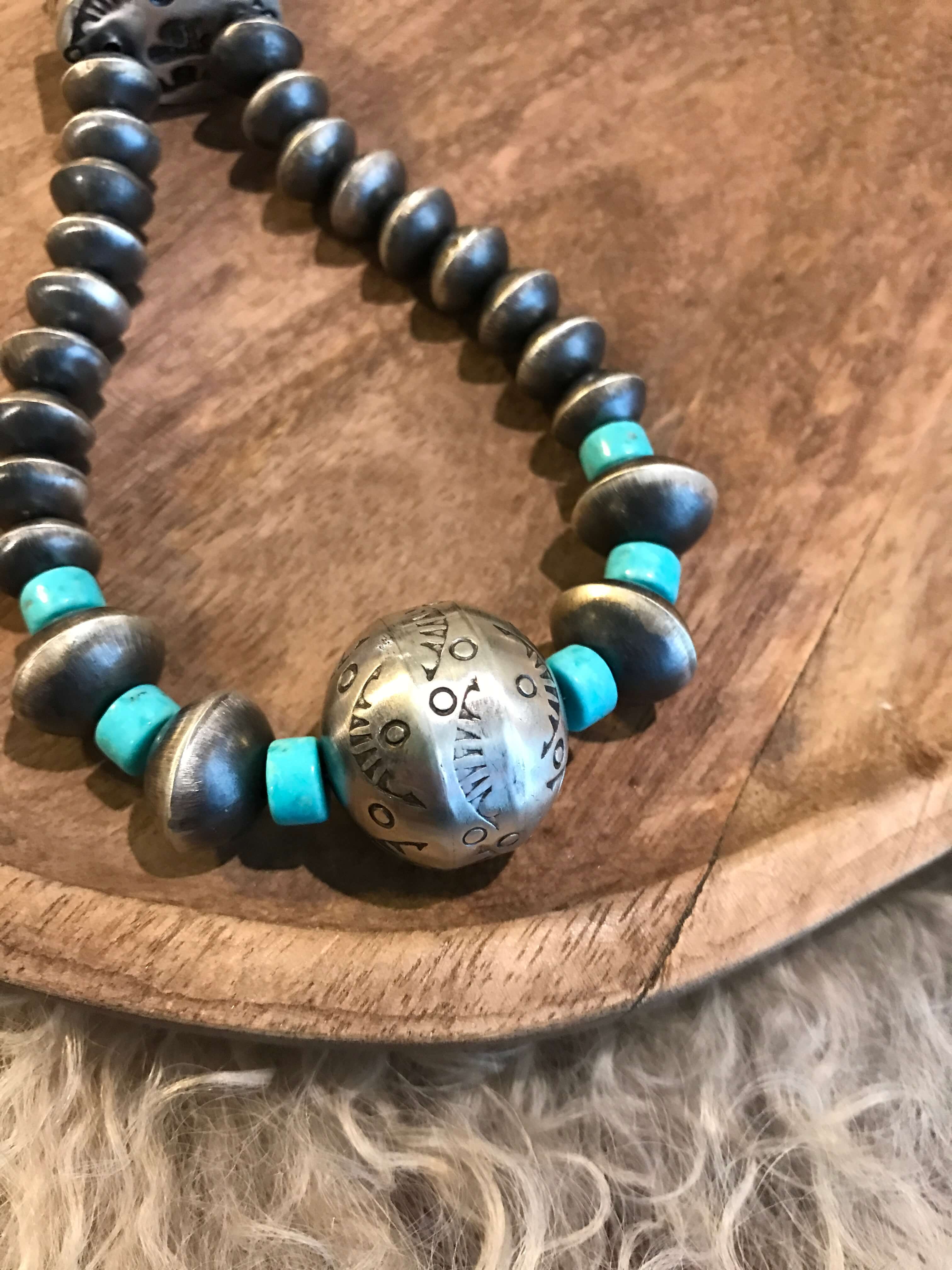 The Palafox Turquoise Jacla Necklace Set – Calli Co. Silver
