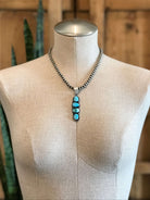 The Tobago Turquoise Pendant, 1-Pendants-Calli Co., Turquoise and Silver Jewelry, Native American Handmade, Zuni Tribe, Navajo Tribe, Brock Texas