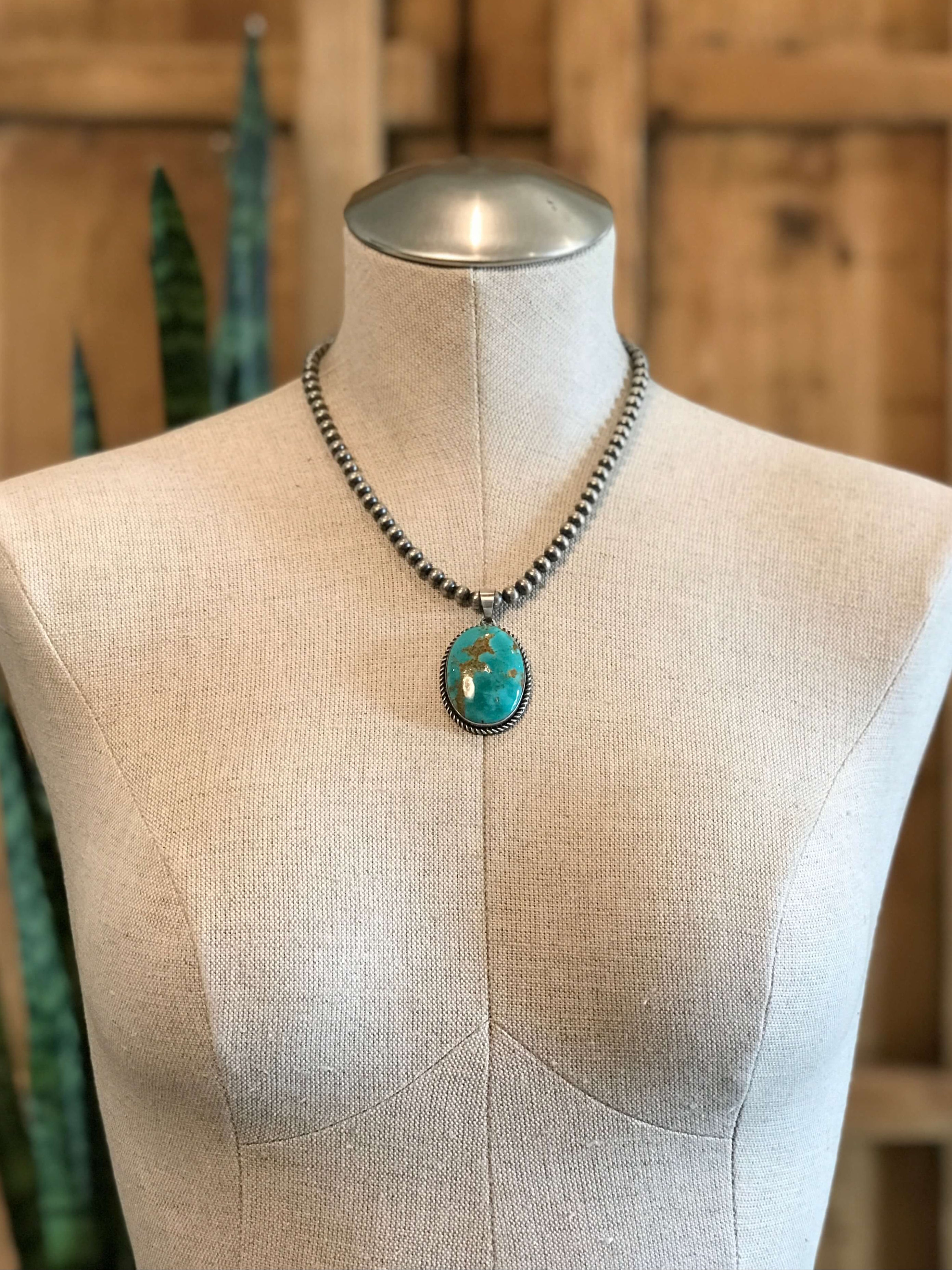 The Maricopa Pendant, 2-Pendants-Calli Co., Turquoise and Silver Jewelry, Native American Handmade, Zuni Tribe, Navajo Tribe, Brock Texas