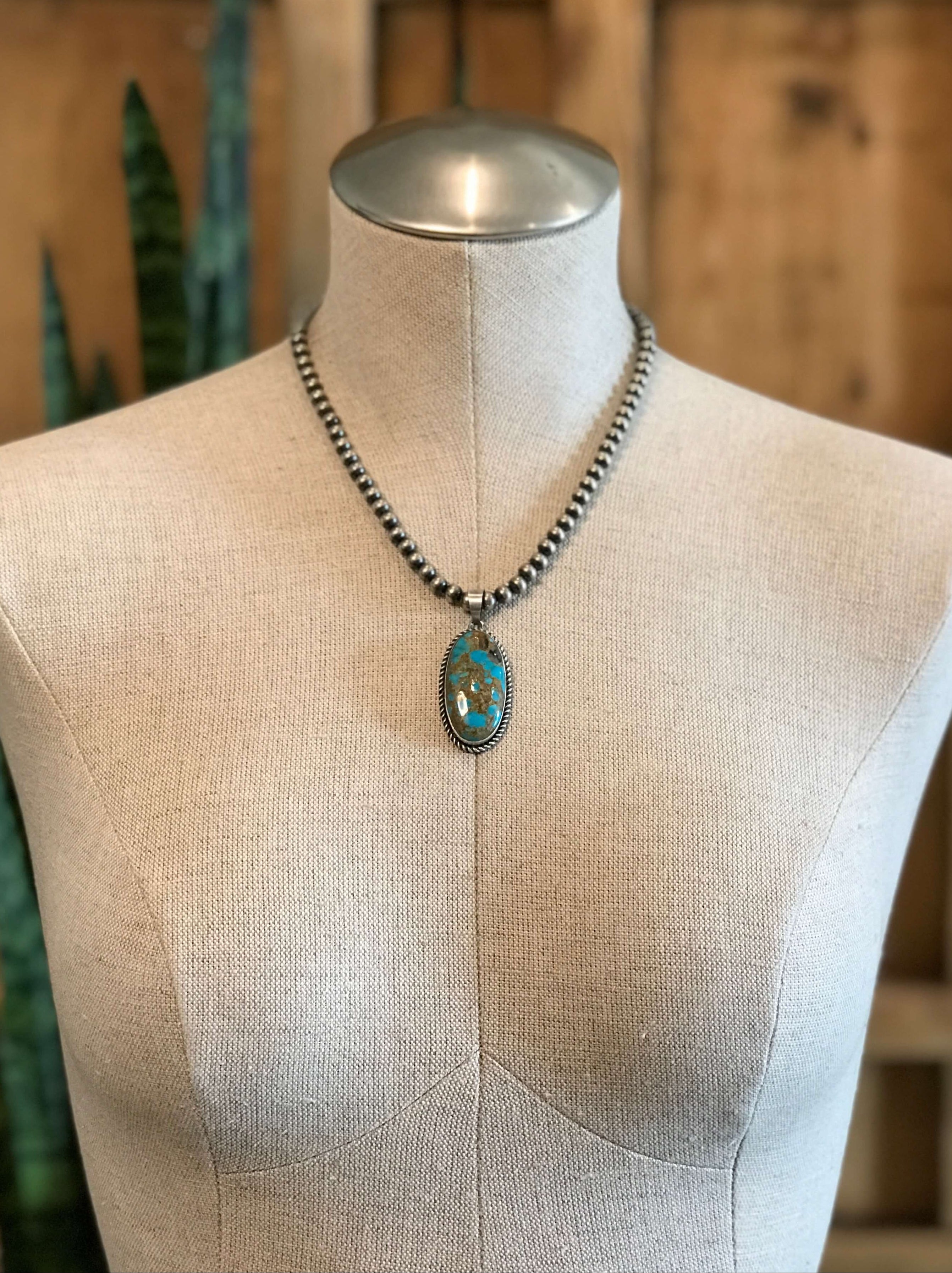 The Maricopa Pendant, 4-Pendants-Calli Co., Turquoise and Silver Jewelry, Native American Handmade, Zuni Tribe, Navajo Tribe, Brock Texas