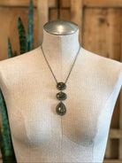 The San Saba Lariat Necklace, 3-Necklaces-Calli Co., Turquoise and Silver Jewelry, Native American Handmade, Zuni Tribe, Navajo Tribe, Brock Texas