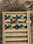 The Moab Rings in Turquoise-Rings-Calli Co., Turquoise and Silver Jewelry, Native American Handmade, Zuni Tribe, Navajo Tribe, Brock Texas
