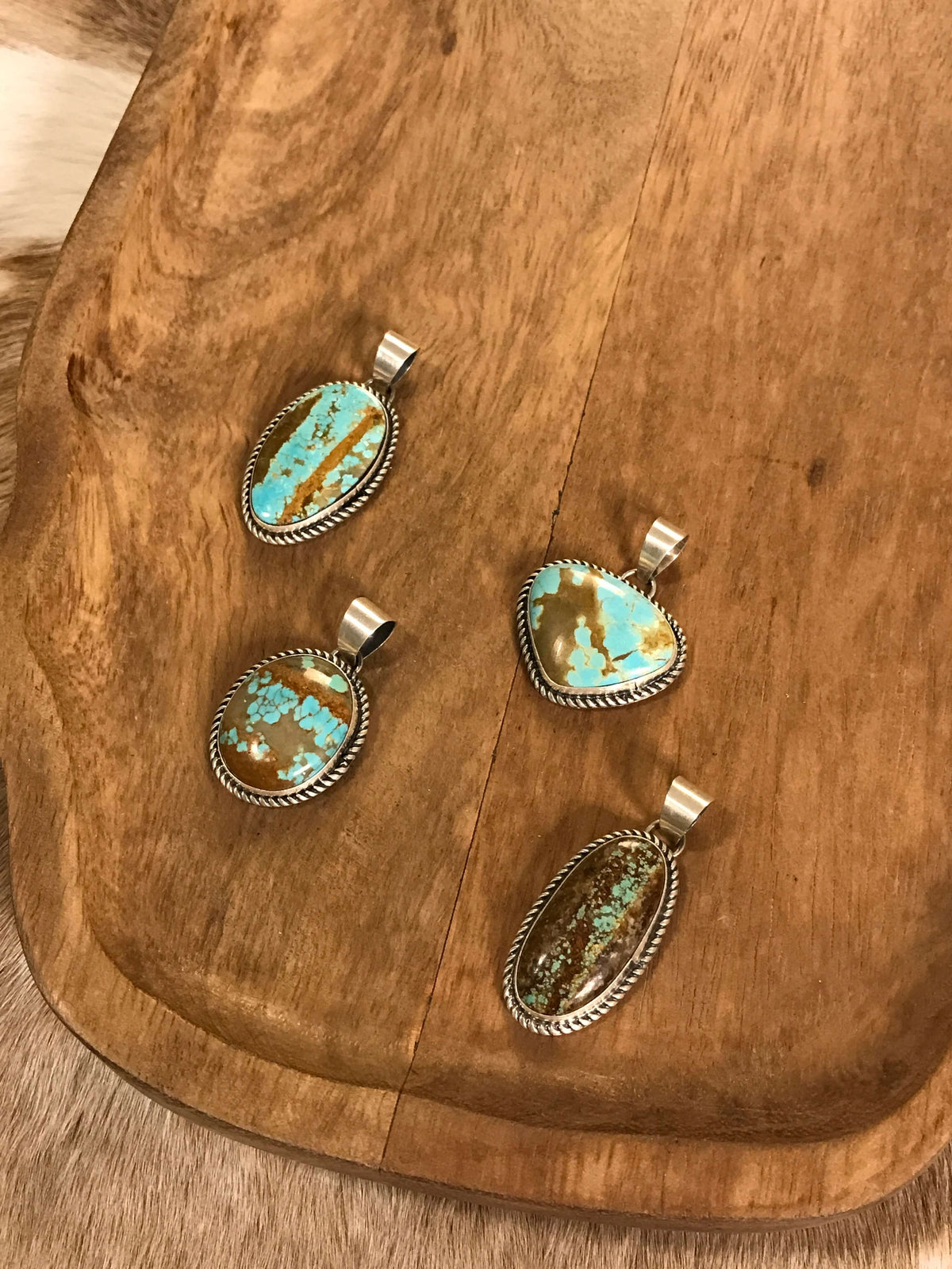 The Stoneboro Pendants-Pendants-Calli Co., Turquoise and Silver Jewelry, Native American Handmade, Zuni Tribe, Navajo Tribe, Brock Texas