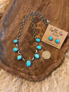 The Trentaz Turquoise Necklace Set, 3-Necklaces-Calli Co., Turquoise and Silver Jewelry, Native American Handmade, Zuni Tribe, Navajo Tribe, Brock Texas