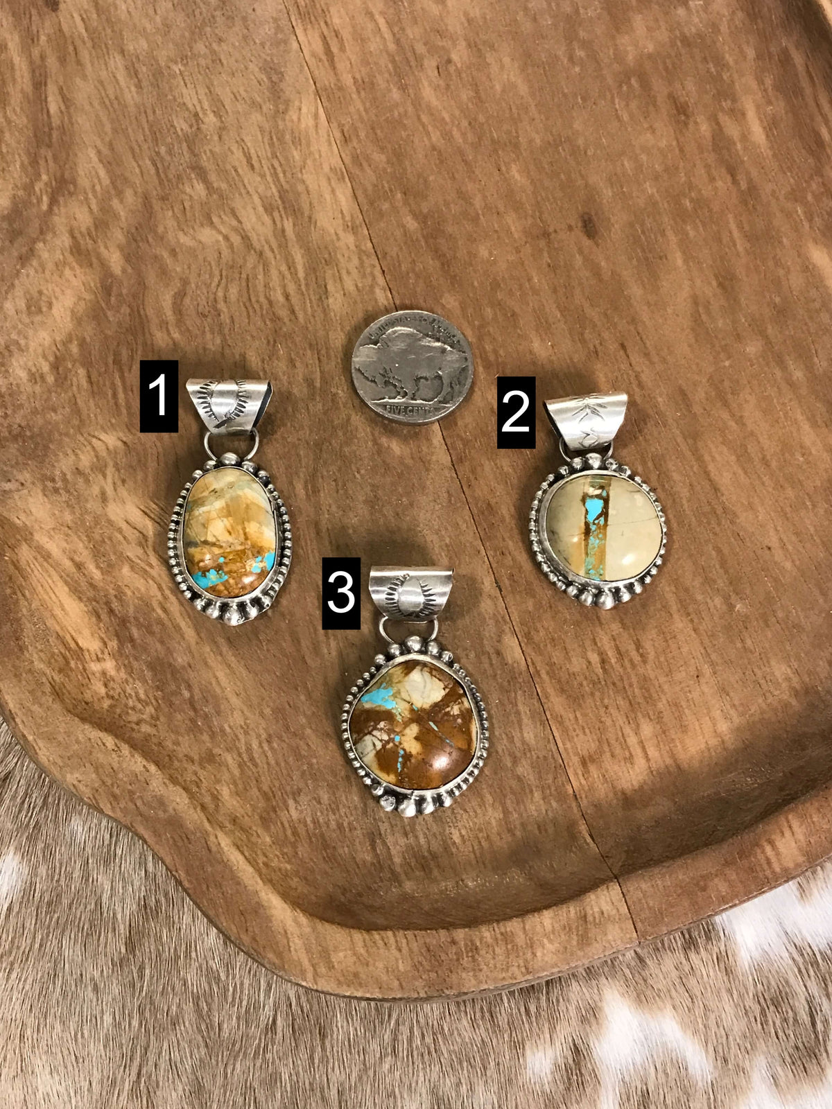 The Chalko Pendants-Pendants-Calli Co., Turquoise and Silver Jewelry, Native American Handmade, Zuni Tribe, Navajo Tribe, Brock Texas