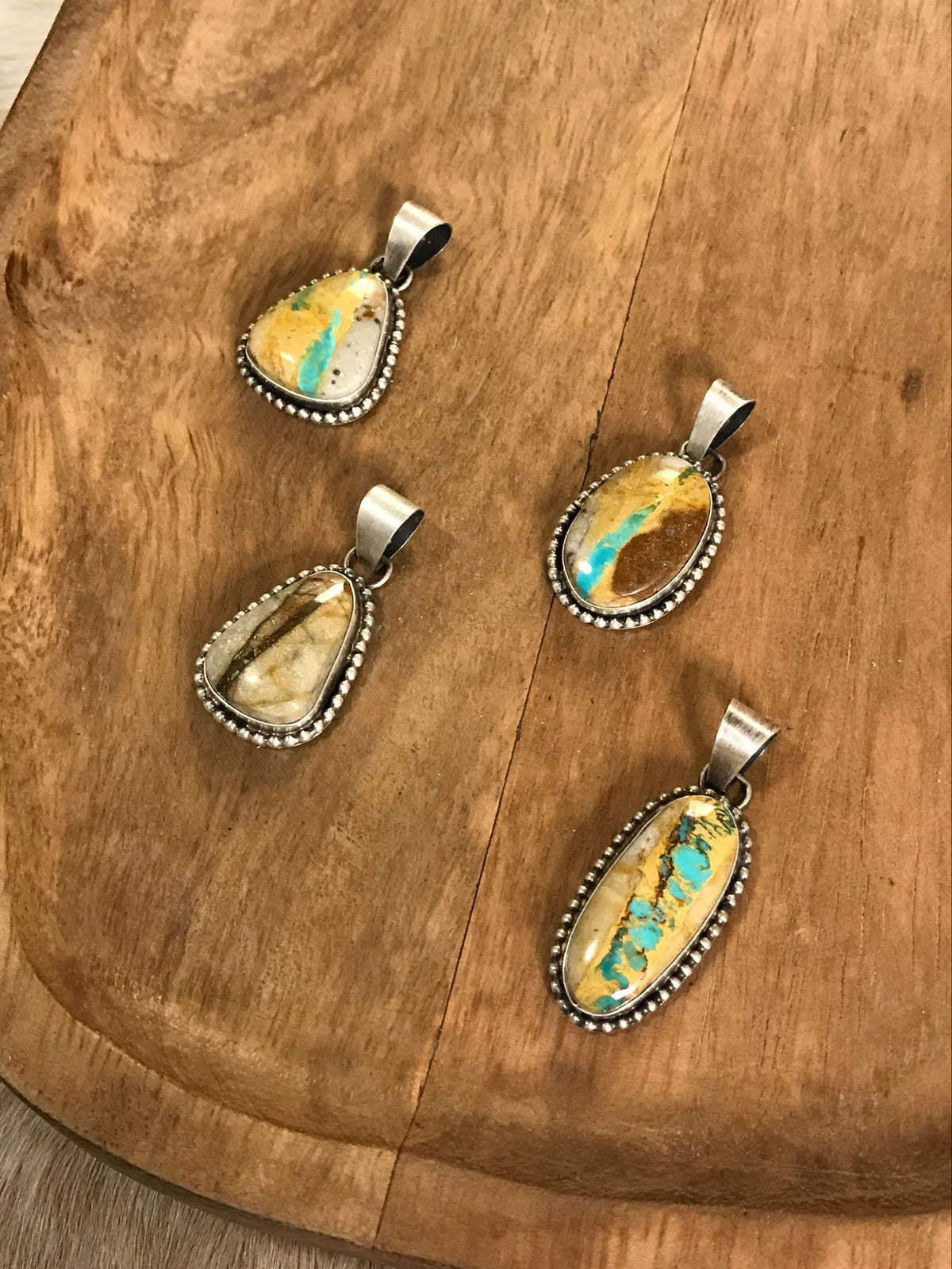 The Uppsala Pendants-Pendants-Calli Co., Turquoise and Silver Jewelry, Native American Handmade, Zuni Tribe, Navajo Tribe, Brock Texas