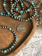 The Camino Blue Stretch Bracelet-Bracelets & Cuffs-Calli Co., Turquoise and Silver Jewelry, Native American Handmade, Zuni Tribe, Navajo Tribe, Brock Texas