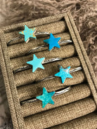 The Stardust Turquoise Cuffs-Bracelets & Cuffs-Calli Co., Turquoise and Silver Jewelry, Native American Handmade, Zuni Tribe, Navajo Tribe, Brock Texas