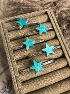 The Stardust Turquoise Cuffs-Bracelets & Cuffs-Calli Co., Turquoise and Silver Jewelry, Native American Handmade, Zuni Tribe, Navajo Tribe, Brock Texas