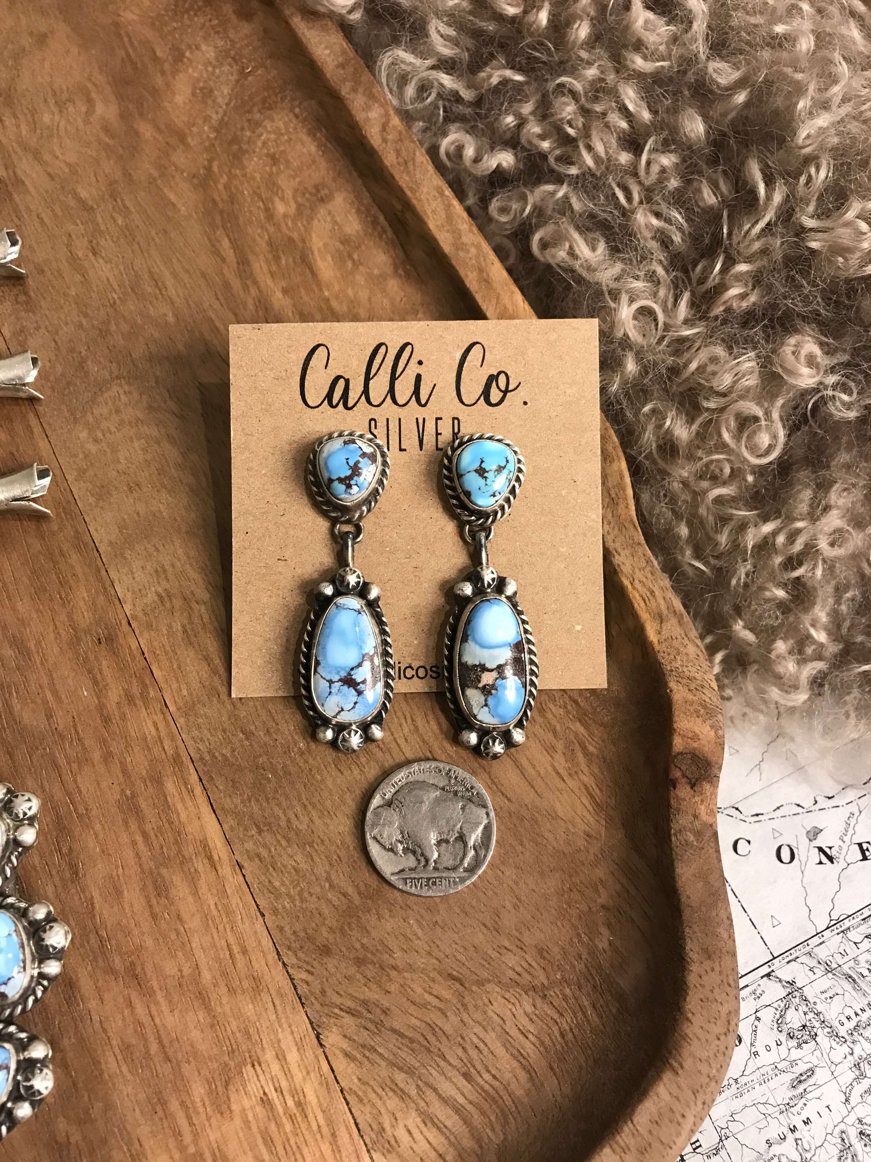 The Sunridge Squash Blossom Necklace Set-Necklaces-Calli Co., Turquoise and Silver Jewelry, Native American Handmade, Zuni Tribe, Navajo Tribe, Brock Texas