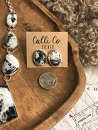 The Silverbrook Turquoise Statement Necklace Set-Necklaces-Calli Co., Turquoise and Silver Jewelry, Native American Handmade, Zuni Tribe, Navajo Tribe, Brock Texas