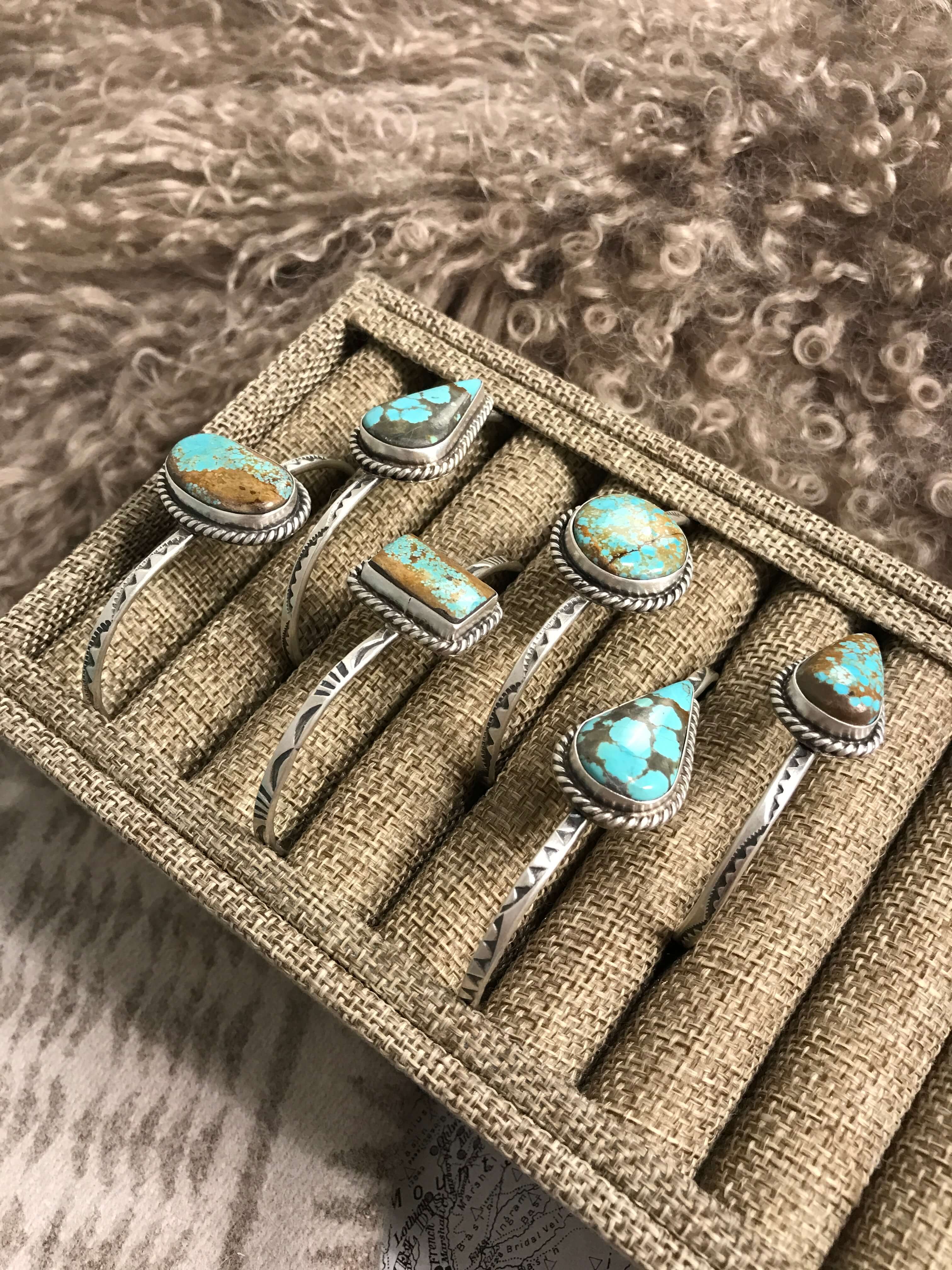 The Willow Crest Cuffs-Bracelets & Cuffs-Calli Co., Turquoise and Silver Jewelry, Native American Handmade, Zuni Tribe, Navajo Tribe, Brock Texas
