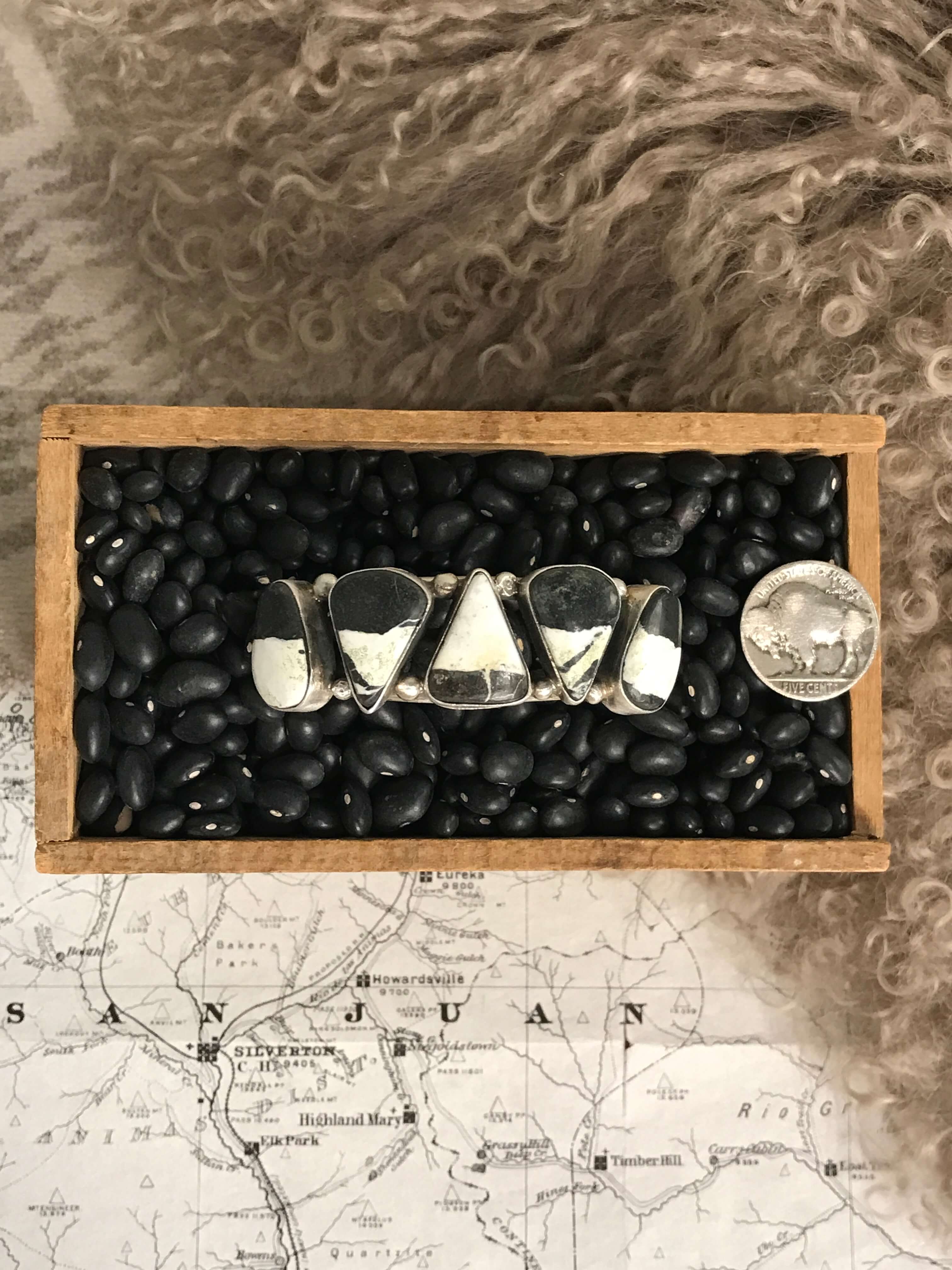 The Sadler Cuff, 3-Bracelets & Cuffs-Calli Co., Turquoise and Silver Jewelry, Native American Handmade, Zuni Tribe, Navajo Tribe, Brock Texas