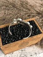 The Sadler Cuff, 3-Bracelets & Cuffs-Calli Co., Turquoise and Silver Jewelry, Native American Handmade, Zuni Tribe, Navajo Tribe, Brock Texas