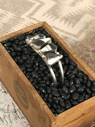 The Sadler Cuff, 4-Bracelets & Cuffs-Calli Co., Turquoise and Silver Jewelry, Native American Handmade, Zuni Tribe, Navajo Tribe, Brock Texas