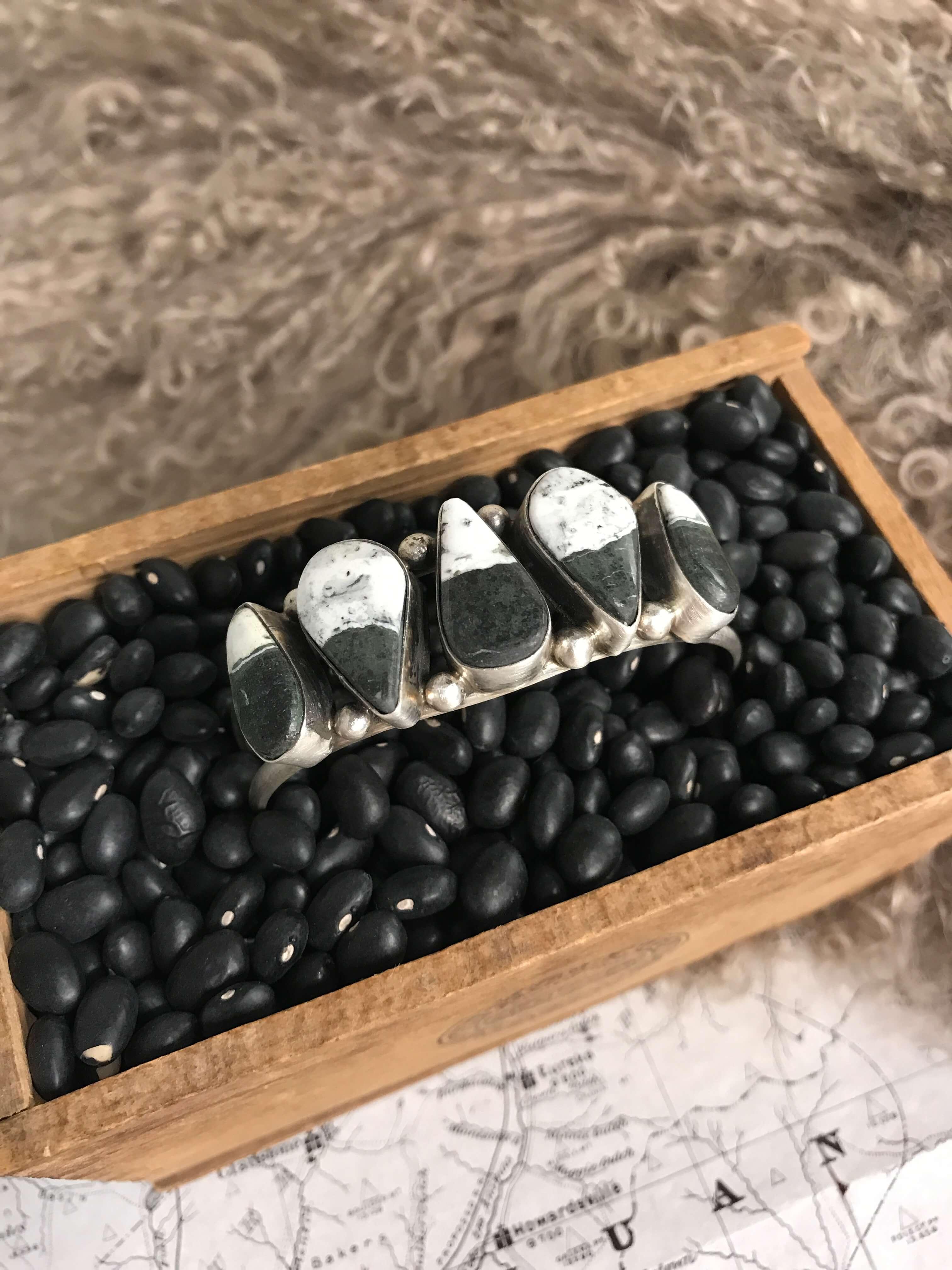 The Sadler Cuff, 5-Bracelets & Cuffs-Calli Co., Turquoise and Silver Jewelry, Native American Handmade, Zuni Tribe, Navajo Tribe, Brock Texas