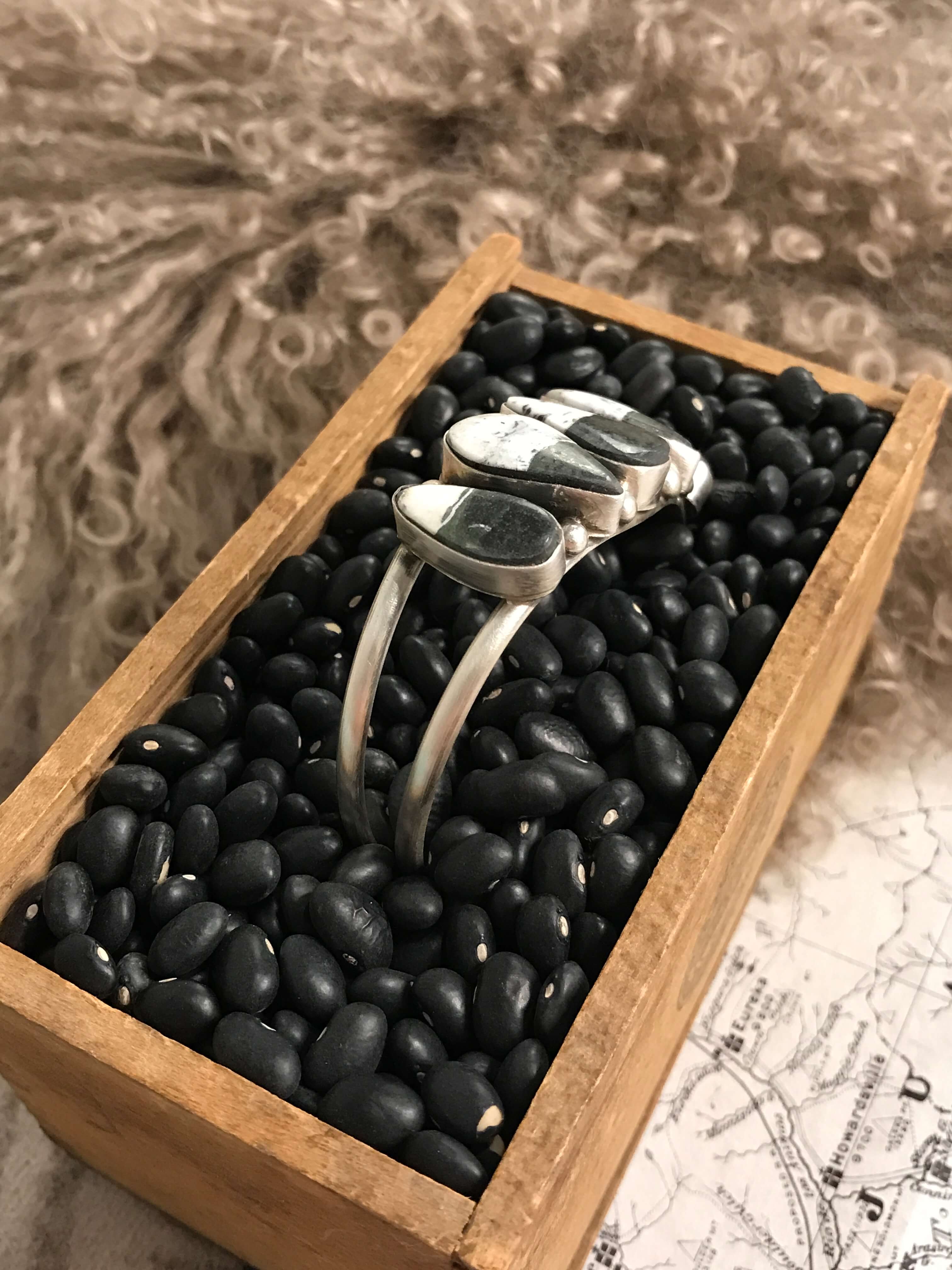 The Sadler Cuff, 5-Bracelets & Cuffs-Calli Co., Turquoise and Silver Jewelry, Native American Handmade, Zuni Tribe, Navajo Tribe, Brock Texas