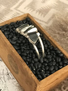 The Sadler Cuff, 6-Bracelets & Cuffs-Calli Co., Turquoise and Silver Jewelry, Native American Handmade, Zuni Tribe, Navajo Tribe, Brock Texas