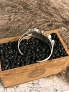 The Sadler Cuff, 6-Bracelets & Cuffs-Calli Co., Turquoise and Silver Jewelry, Native American Handmade, Zuni Tribe, Navajo Tribe, Brock Texas