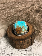 The Riverfall Adjustable Turquoise Ring, 2-Rings-Calli Co., Turquoise and Silver Jewelry, Native American Handmade, Zuni Tribe, Navajo Tribe, Brock Texas