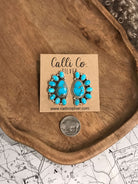 The Arena Cluster Earrings, 5-Earrings-Calli Co., Turquoise and Silver Jewelry, Native American Handmade, Zuni Tribe, Navajo Tribe, Brock Texas