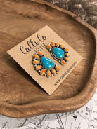 The Arena Cluster Earrings, 3-Earrings-Calli Co., Turquoise and Silver Jewelry, Native American Handmade, Zuni Tribe, Navajo Tribe, Brock Texas