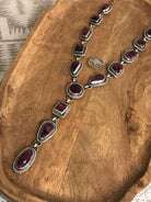 The Pinyon Lariat Necklace Set-Necklaces-Calli Co., Turquoise and Silver Jewelry, Native American Handmade, Zuni Tribe, Navajo Tribe, Brock Texas