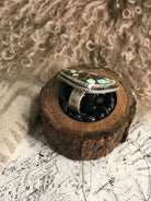 The Downey Ring, Sz 7-Rings-Calli Co., Turquoise and Silver Jewelry, Native American Handmade, Zuni Tribe, Navajo Tribe, Brock Texas
