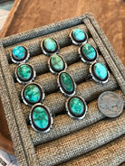 The Gakona Turquoise Rings-Rings-Calli Co., Turquoise and Silver Jewelry, Native American Handmade, Zuni Tribe, Navajo Tribe, Brock Texas