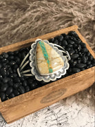 The Butte Cuff-Bracelets & Cuffs-Calli Co., Turquoise and Silver Jewelry, Native American Handmade, Zuni Tribe, Navajo Tribe, Brock Texas