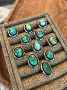 The Gakona Turquoise Rings-Rings-Calli Co., Turquoise and Silver Jewelry, Native American Handmade, Zuni Tribe, Navajo Tribe, Brock Texas