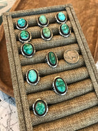 The Gakona Turquoise Rings-Rings-Calli Co., Turquoise and Silver Jewelry, Native American Handmade, Zuni Tribe, Navajo Tribe, Brock Texas