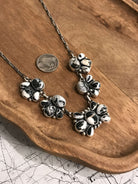 The Piamonte Statement Necklace Set-Necklaces-Calli Co., Turquoise and Silver Jewelry, Native American Handmade, Zuni Tribe, Navajo Tribe, Brock Texas