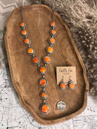 The Brighton Lariat Necklace Set-Necklaces-Calli Co., Turquoise and Silver Jewelry, Native American Handmade, Zuni Tribe, Navajo Tribe, Brock Texas