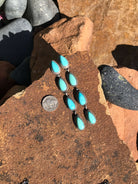 The 4 Stone Drop Earrings, 2-Earrings-Calli Co., Turquoise and Silver Jewelry, Native American Handmade, Zuni Tribe, Navajo Tribe, Brock Texas