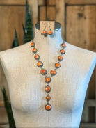 The Brighton Lariat Necklace Set-Necklaces-Calli Co., Turquoise and Silver Jewelry, Native American Handmade, Zuni Tribe, Navajo Tribe, Brock Texas