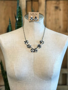 The Piamonte Statement Necklace Set-Necklaces-Calli Co., Turquoise and Silver Jewelry, Native American Handmade, Zuni Tribe, Navajo Tribe, Brock Texas