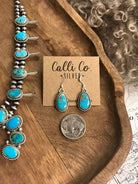 The Dubois Squash Blossom Necklace Set-Necklaces-Calli Co., Turquoise and Silver Jewelry, Native American Handmade, Zuni Tribe, Navajo Tribe, Brock Texas