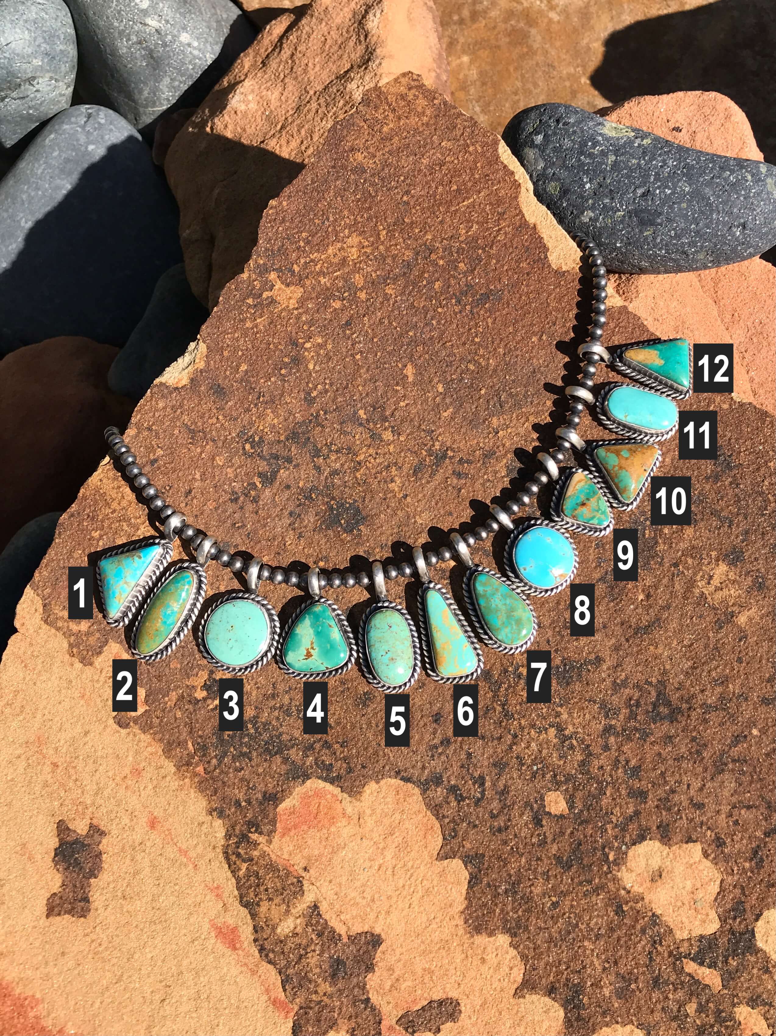 The Yale Turquoise Pendant-Pendants-Calli Co., Turquoise and Silver Jewelry, Native American Handmade, Zuni Tribe, Navajo Tribe, Brock Texas