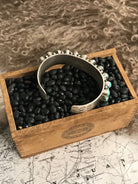 The Indie Double Row Cuff-Bracelets & Cuffs-Calli Co., Turquoise and Silver Jewelry, Native American Handmade, Zuni Tribe, Navajo Tribe, Brock Texas