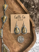 The Pocatello Lariat Necklace Set-Necklaces-Calli Co., Turquoise and Silver Jewelry, Native American Handmade, Zuni Tribe, Navajo Tribe, Brock Texas