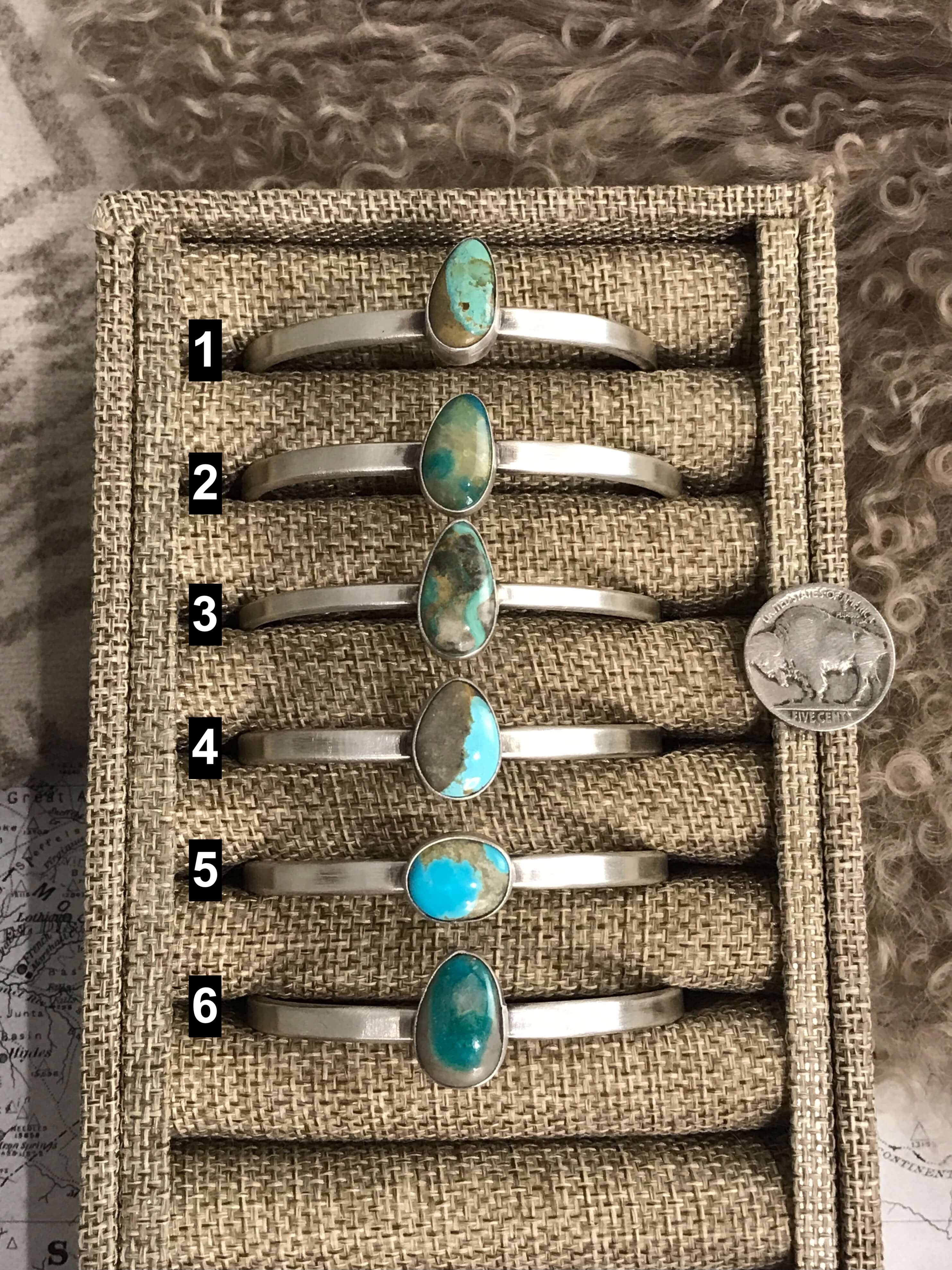The Lilah Cuffs-Bracelets & Cuffs-Calli Co., Turquoise and Silver Jewelry, Native American Handmade, Zuni Tribe, Navajo Tribe, Brock Texas