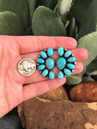 The Rock Cove Turquoise Earrings-Earrings-Calli Co., Turquoise and Silver Jewelry, Native American Handmade, Zuni Tribe, Navajo Tribe, Brock Texas