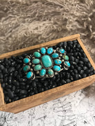 The Wacey Turquoise Cuff-Bracelets & Cuffs-Calli Co., Turquoise and Silver Jewelry, Native American Handmade, Zuni Tribe, Navajo Tribe, Brock Texas