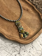 The Oren Necklace-Necklaces-Calli Co., Turquoise and Silver Jewelry, Native American Handmade, Zuni Tribe, Navajo Tribe, Brock Texas